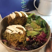 Couscous croquette bowl at Sparaw - Recoleta in Buenos Aires