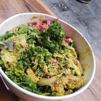 kale salad with parmesan(veg cheese), avocados, and everything else. my favorite salad at Sparaw - Recoleta in Buenos Aires