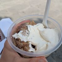 Local dessert/cake from Bled at Avokado in Koper