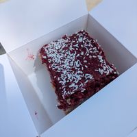 Raspberry cake at Avokado in Koper