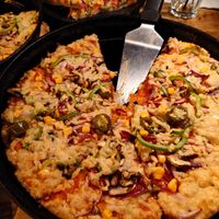 A pizza at Mr Singh's in Wolverhampton