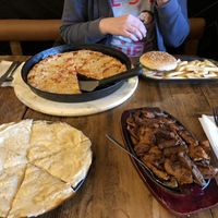 A variety of offerings from the menu, all vegan.  at Mr Singh's in Wolverhampton
