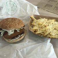 Chickun royale at Greazy Vegan in Cardiff