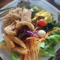 Excellent vegan buffet lunch at Elephant Nature Park in Chiang Mai