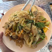 Pile of vegan goodness  at Elephant Nature Park in Chiang Mai
