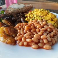 Vegan Breakfast at Plantbase Cafe in South West London
