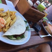 Vegan wrap  at Castle Inn in Criccieth
