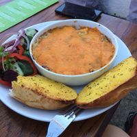 Vegan lasagne at Castle Inn in Criccieth