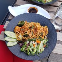 Noodles with tofu at LUA in Essen
