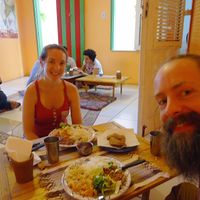 Local food day, rice and beans.  at Centro Cultural Annapurna in Fortaleza