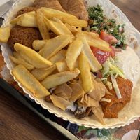 Vegan plate at Yasmin Imbiss in Chemnitz