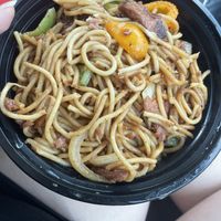 Chow mein - you can’t really tell here, but very generous with the protein   at Bodhi Viet Vegan in Austin
