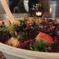 Vegan salad bowl at We Feat Pure Organic in Aalborg
