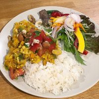 Curry with tofu skin and veggies  at Kuppila in Nara