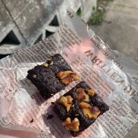 Delicious chocolate brownies  at Kuppila in Nara