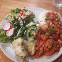 Lunch plate 900yen at Kuppila in Nara