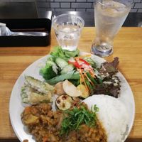 Lunch set menu with homemade plum soda at Kuppila in Nara