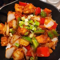 Tofu manchurian at Sushi Yoshi in Seven Mile Beach