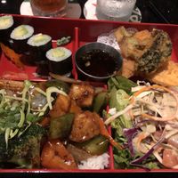 Veggie Bento Box at Sushi Yoshi in Seven Mile Beach