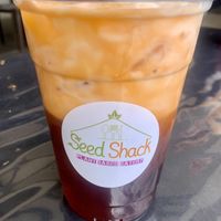 Thai tea with coconut cream at Seed Shack in Gilbert