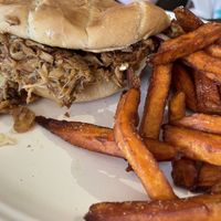 Jackfruit bbq sandwichh  at Seed Shack in Gilbert
