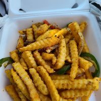 Texas Fries. Delish! at Jeff's Vegan in Frisco