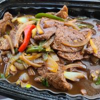 Mongolian Deluxe. Very tasty. at Jeff's Vegan in Frisco