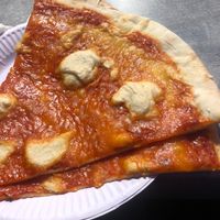 Two slices of the vegan pizza at DiFontaine's Pizzeria in Dublin