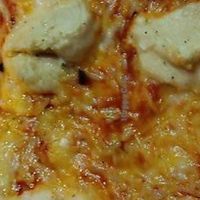 Tight crop of vegan cheese slice at DiFontaine's Pizzeria in Dublin