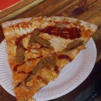 Vegan sausage slice at DiFontaine's Pizzeria in Dublin