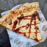 Sausage pizza slice at DiFontaine's Pizzeria in Dublin