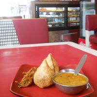 Samosa at Reeyaz Sweets in Kathmandu