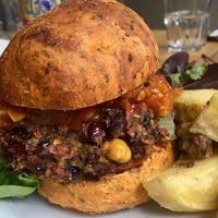 Black bean burger ?  at The Handle Bar in Oxford