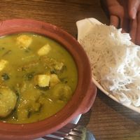 Green banana tempeh soup  at Minh Chay - Xuan Dieu in Hanoi