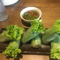Spring rolls, stuffed with mint...  at Minh Chay - Xuan Dieu in Hanoi