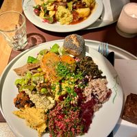 Buffet with vegan food. at Tibits in Winterthur