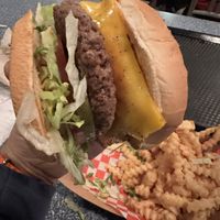 This is a mouth full grab extra napkins   at Disneyland - Smokejumpers Grill in Anaheim