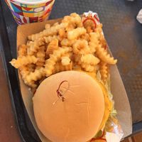Crinkle cut fries   at Disneyland - Smokejumpers Grill in Anaheim