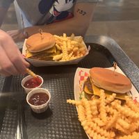 Smoke jumpers- ketchup and bbqq  at Disneyland - Smokejumpers Grill in Anaheim