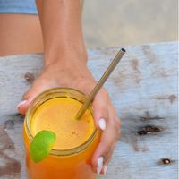 Jamu cooler  at Green Peace Inn in Weligama