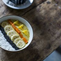 Breakfast bowl  at Green Peace Inn in Weligama