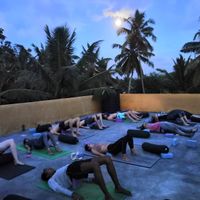 Rooftop, Full moon yoga at Green Peace Inn in Weligama