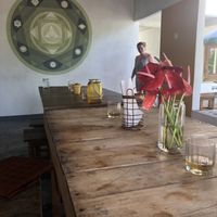 The table at Green Peace Inn in Weligama