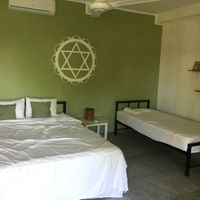 The Anahata room.  at Green Peace Inn in Weligama