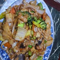 Vegan chow fun at China Doll in Red Bluff