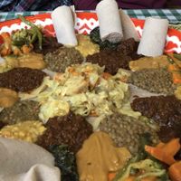 For four people and we had leftovers- so good!  at Zemeta Ethiopian in Rochester