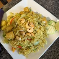 Pineapple fried rice, no egg  at Bangkok Kitchen in Driggs