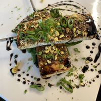 Smoked tofu skewers  at Seasons Plant Based Kitchen in Salt Lake City