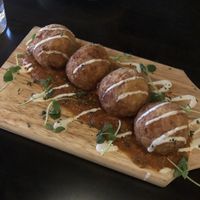 Arancini at Seasons Plant Based Kitchen in Salt Lake City