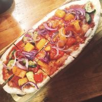 Vegan pizzette  at Bacaro in Southampton